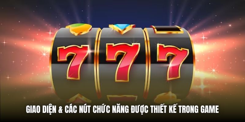 Điên Cuồng 777 | Game Nổ Hũ Đỉnh Cao Không Thể Bỏ Lỡ Giao diện & các nút chức năng được thiết kế trong game